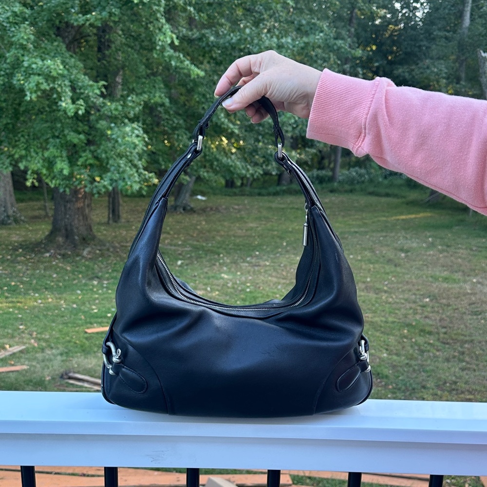 Burberry Black Leather Hobo Bag - Picture 6 of 16